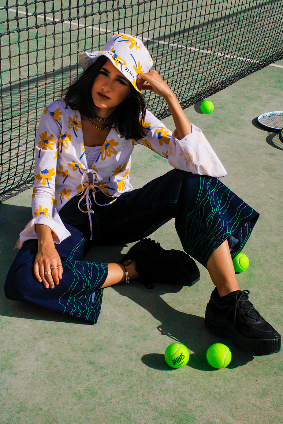 Upcycled Sunflower Bucket Hat