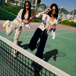 Sunflower Pajama Pants,Pre-Spring Limited Edition,Sustainable Fashion,Upcycled Fabric,Defective Stock,Breathable Material,Drawstrings,doppelganger,Purple Overlock Stitch,Bell Bottom Cut,Sleepover Comfort,Lounging Elegance,Matching Sets,Besties' Fashion,Sale Offer,Stylish Sleepwear,Dubai Fashion,Cozy Pajamas,Sustainable Style,Comfortable Lounge Pants,Limited-Time Deal