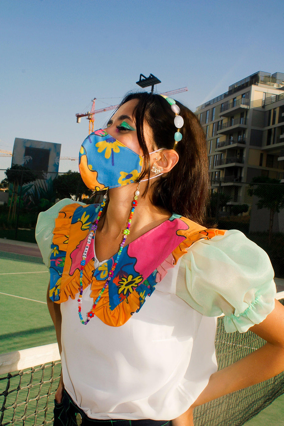 Wild Daisy - Beaded Mask Chain