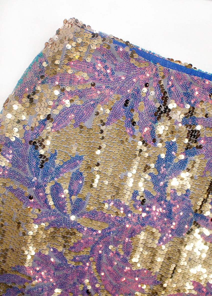 Prismatic Sequins Skirt,Fashion-Forward,Regional Designers,Midi Skirt,Duo-Chrome Sequins,Modern Style,Modest Fashion,Matching Looks,Friend Coordination,,Festive Wear,UAE Label,International Shipping,Stylish Ensemble,Sparkling Design,modest Skirt,Fashionable Choice,Doppelganger Skirt,Sequin Glamour,Luxury wear,Party wear