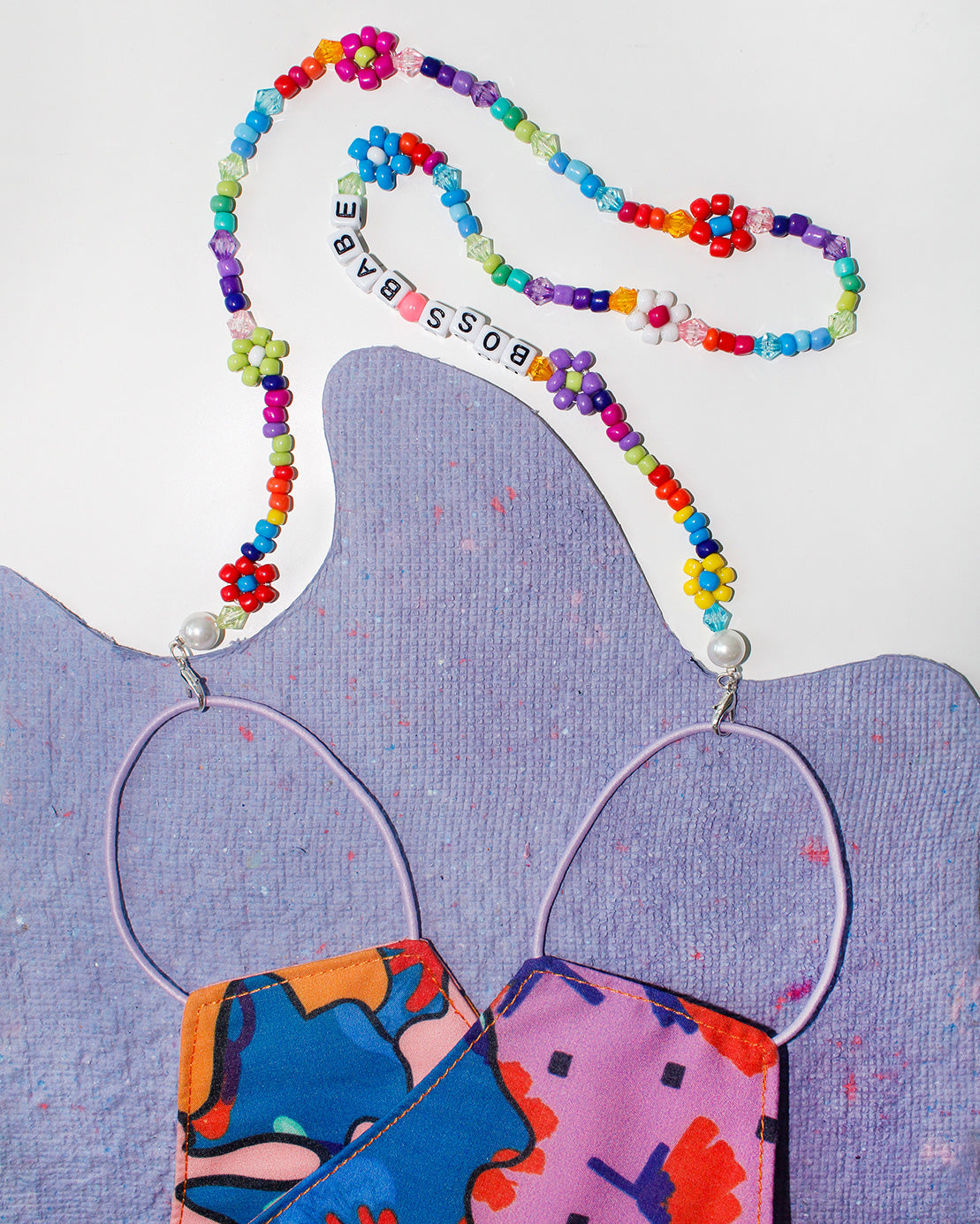 Wild Daisy - Beaded Mask Chain