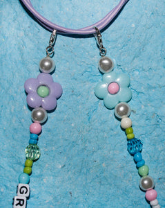 Pastel Daisy - Beaded Mask Chain