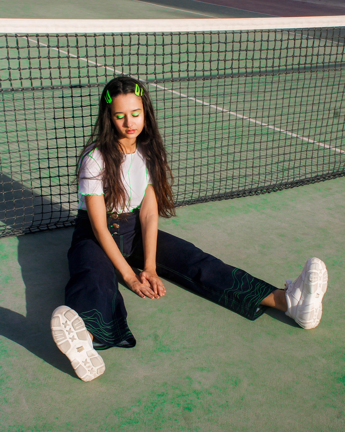 Botany Top, Pre-Spring Collection, Upcycled Fabric, Reusable Material,upcycle Defective Stock, Breathable Cotton, Neon Green Overlock Stitch, 100% cotton,leisure Wear,Homegrown Label,UAE-Based, Daily Wardrobe,Worldwide Shipping,Sustainable Fashion,Eco-Friendly Choice Reimagined Fabric, Eco-Conscious Style, Crop Top, Ethical Clothing, Green Fashion,
