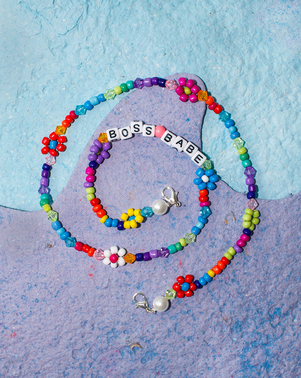 Wild Daisy - Beaded Mask Chain