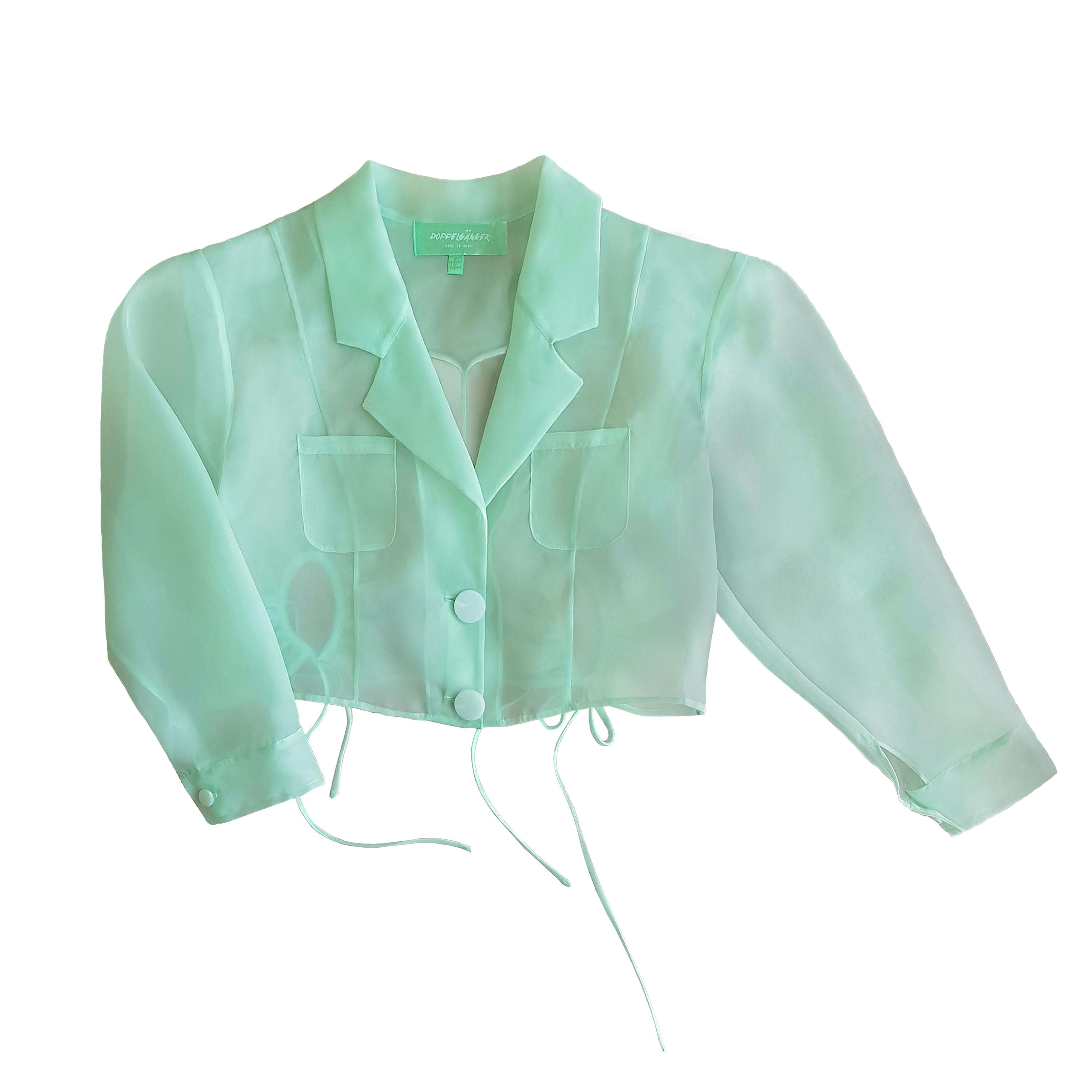 Botanical Jacket,Garden Party Attire,Botanical Garden Collection,Lightweight Organza,Inverted Box Pleat,Tie String Closure,Whimsical Yoke,Summer Fashion,Beach Party Outfit,Functional Pockets,Elegance and Utility,UAE-Based Design,GCC Shipping,Playful Aesthetic,Floral Inspired,Carefree Summer Style,Enchanting Silhouette,Versatile Elegance,Nature-Inspired,Chic and Breezy
