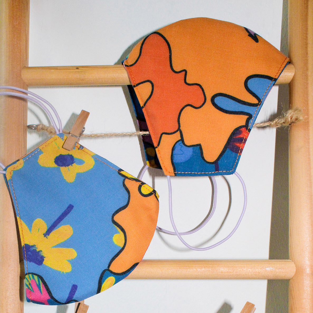 Twin Pack Wildflower Masks + 1 Chain