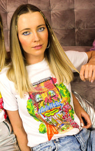 Dubai Flora T-Shirt,Stay Cool,Stand Out,Lightweight Cotton,White Fabric,Summer Fashion,Floral Illustration,Twinning Dresses,Plant Nursery Vibes,Stylish T-Shirt,Breezy Summer Days,UAE Fashion,Casual Wear,Friends' Outing,Unique Design,Comfortable Fit,Exclusive Artwork,Trendy Look,Everyday Style,UAE Lifestyle