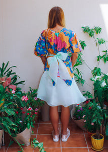 Botany Dress,Garden Collection,Summer Vibes,Matching Dresses,Twinning Outfits,Coordinating Attire,Friendship Twinning,Botanical Theme,Matching Set,Ensemble,Friend-Matching, Mid-Length Dresses,Whimsical Style,Botanical Prints,Twinning Picnic,Comfortable Attire,Outdoor Chic,Floral Group Outfit,Picnic Fashion,UAE-Based