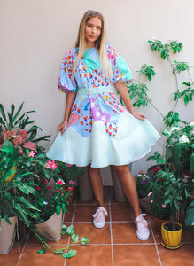 Botany Dress,Garden Collection,Summer Vibes,Matching Dresses,Twinning Outfits,Coordinating Attire,Friendship Twinning,Botanical Theme,Matching Set,Ensemble,Friend-Matching, Mid-Length Dresses,Whimsical Style,Botanical Prints,Twinning Picnic,Comfortable Attire,Outdoor Chic,Floral Group Outfit,Picnic Fashion,UAE-Based