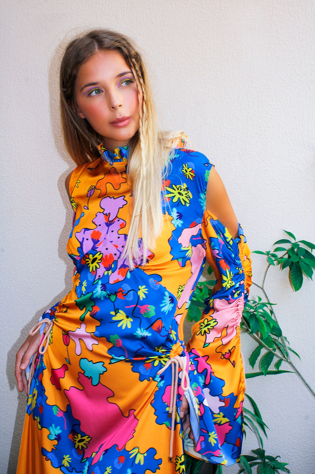 Wildflower Dress,Botanical Garden Colors,Twinning Outfit,Camo-Floral Print,Adjustable Waist,Cold Shoulder Detail,Summer Fashion,Formal Attire,Summer Picnic Dress,BFF Twinning,Floral Summer Dress,Local Business Support,Buy Local,Vibrant Print,Stylish Comfort,Wildflower print,Seasonal Elegance,Botanical Inspiration,Summer Chic,Trendy Wardrobe