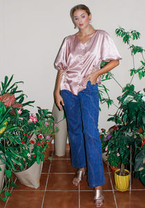 Waverly Jeans,Wave Seams,Floral Stitch Detail,High-Waisted Design,Boot-Leg Hemline,Upcycled Deadstock,Sustainable Fashion,Reducing Landfill Waste,Doppelganger Denim,Wardrobe StapleVersatile Styling,,Twinning Looks,Unique Seam Detailing,Eco-Friendly Jeans,Sustainable Style,Fashionable Denim,Button Closure,Back Pocket Embellishments,dubai fashion,functional,Pair of jeans