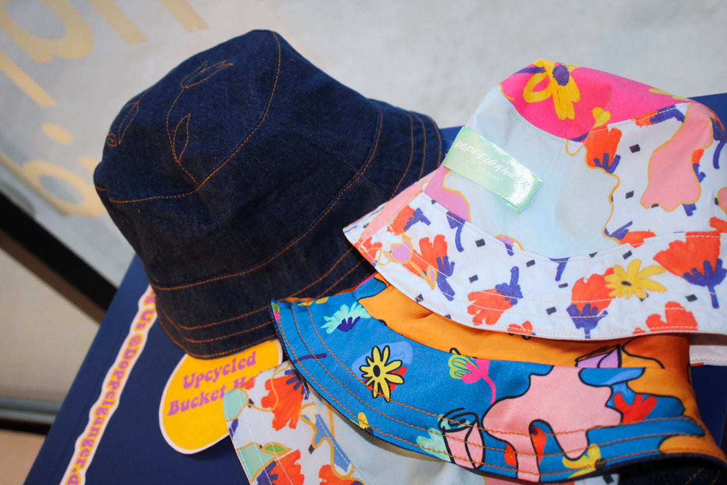 Upcycled Reversible Bucket Hats