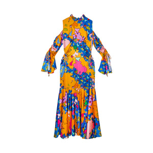 Wildflower Dress,Botanical Garden Colors,Twinning Outfit,Camo-Floral Print,Adjustable Waist,Cold Shoulder Detail,Summer Fashion,Formal Attire,Summer Picnic Dress,BFF Twinning,Floral Summer Dress,Local Business Support,Buy Local,Vibrant Print,Stylish Comfort,Wildflower print,Seasonal Elegance,Botanical Inspiration,Summer Chic,Trendy Wardrobe