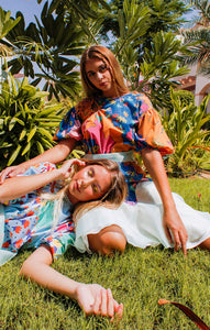 Botany Dress,Garden Collection,Summer Vibes,Matching Dresses,Twinning Outfits,Coordinating Attire,Friendship Twinning,Botanical Theme,Matching Set,Ensemble,Friend-Matching, Mid-Length Dresses,Whimsical Style,Botanical Prints,Twinning Picnic,Comfortable Attire,Outdoor Chic,Floral Group Outfit,Picnic Fashion,UAE-Based