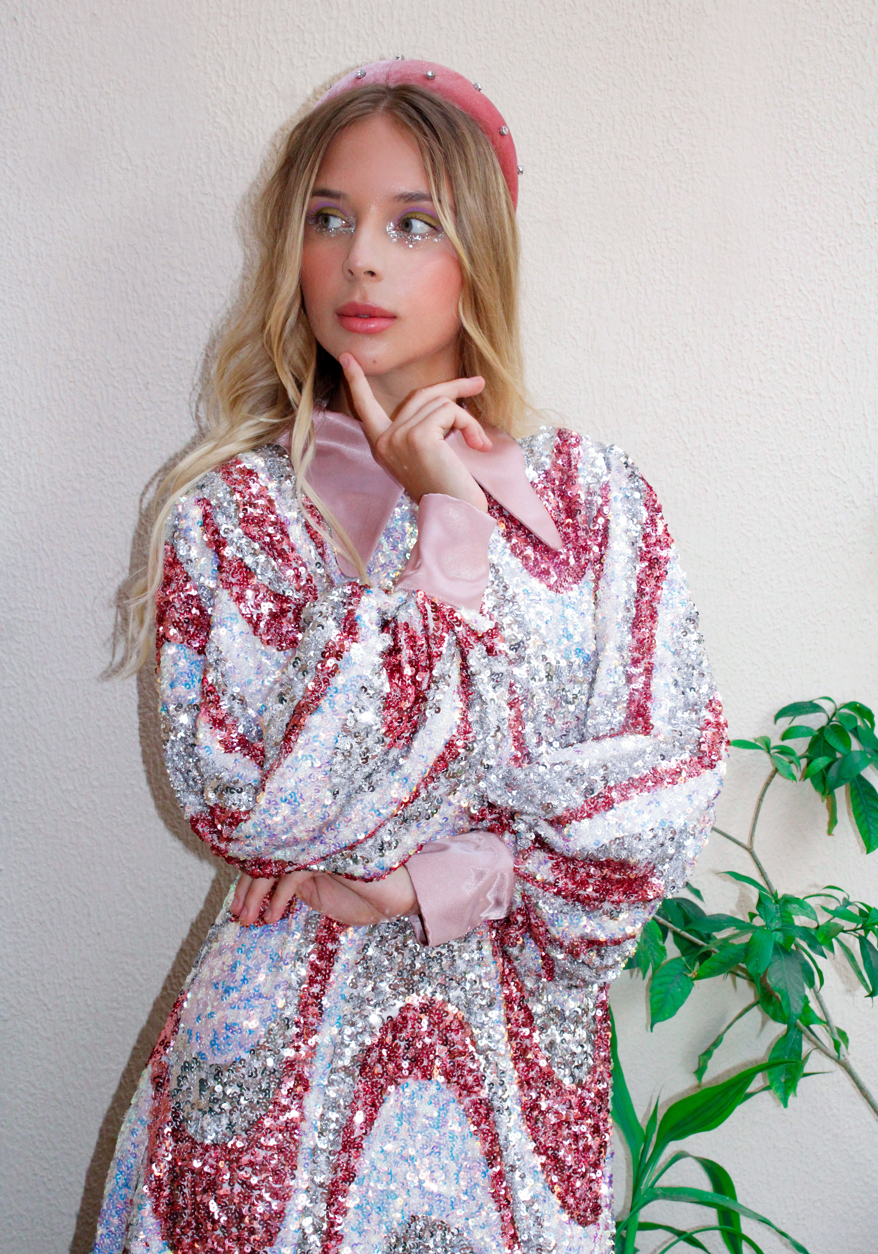 puff sleeves, silk, party, occasional  dress, symphony