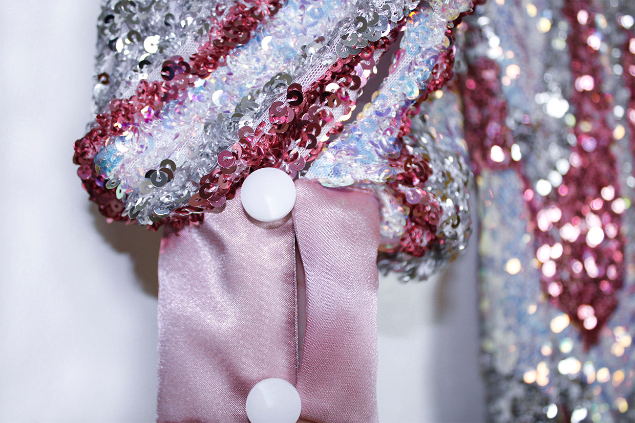 detail, cuffs, silk, sequins, special occasion
